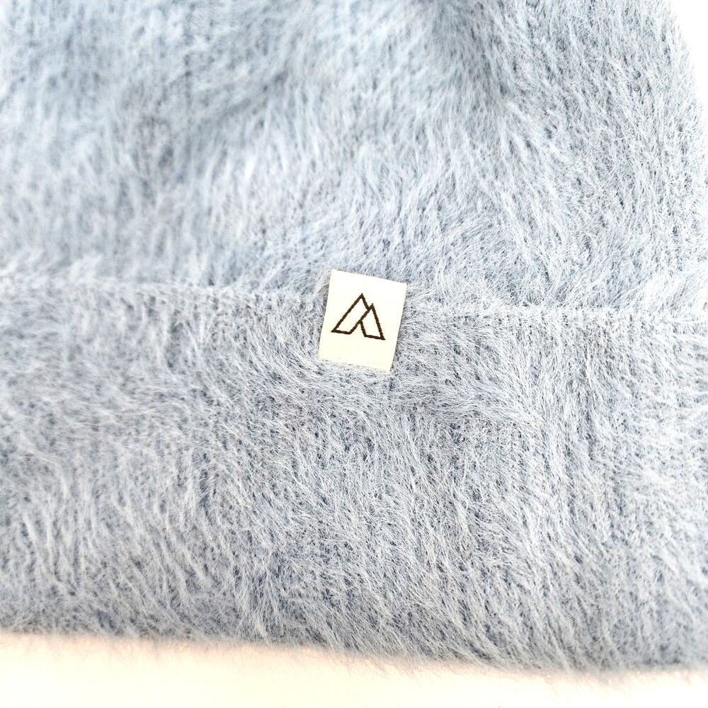 NEW! ALPINE Blue Fuzzy Beanie - Picture 5 of 5